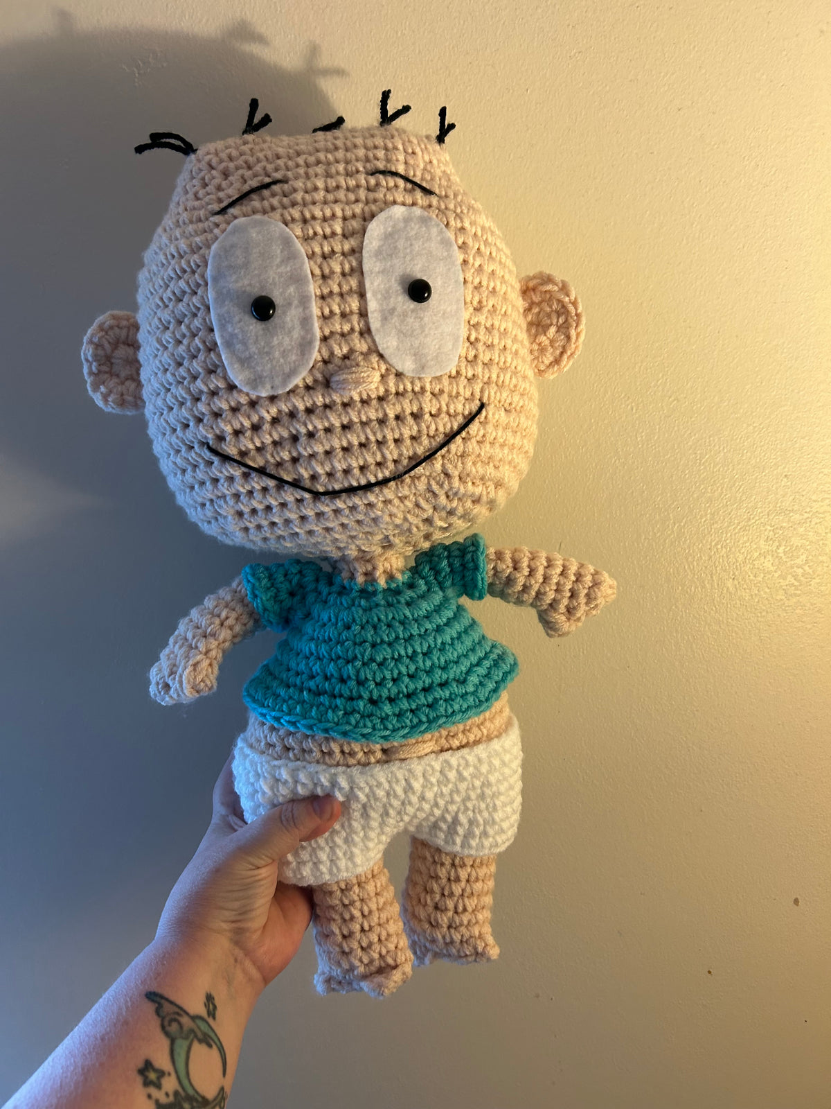 Handmade Crochet Tommy Pickles Plush Doll